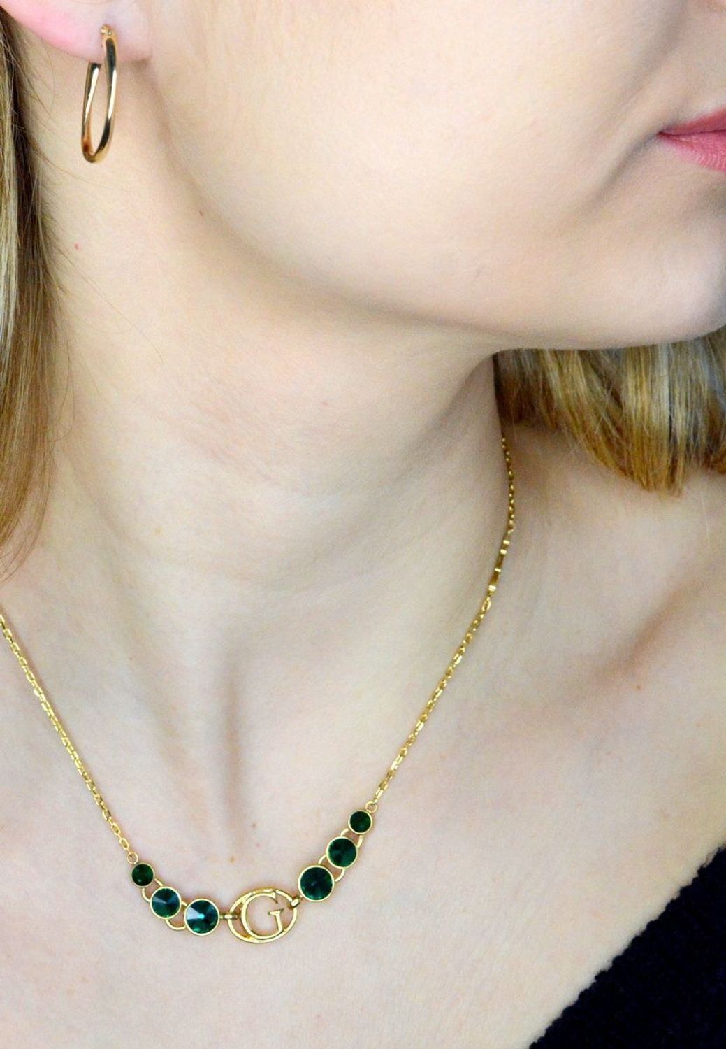 Złote kolczyki damskie 375 owalne gładkie KL 11227 375.jpg